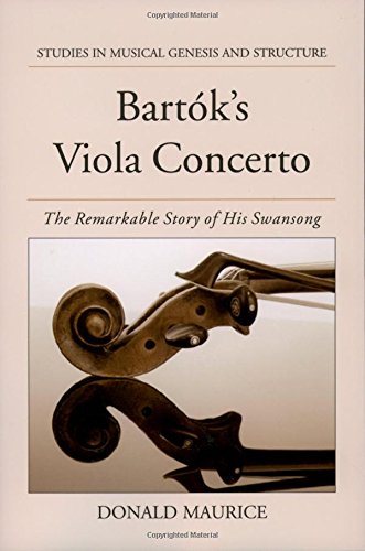 Bartok's Viola Concerto The Remarkable Story of His Sansong [Hardcover]