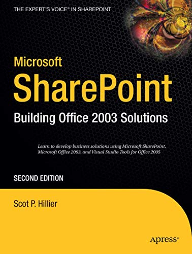 Microsoft SharePoint: Building Office 2003 Solutions [Paperback]