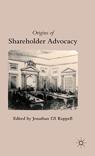 Origins of Shareholder Advocacy [Hardcover]