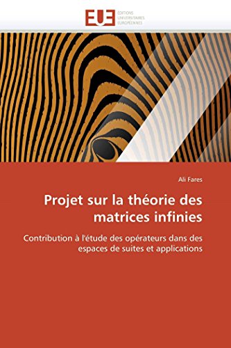 Projet Sur La Thorie Des Matrices Infinies Contribution  L'tude Des Oprateu [Paperback]