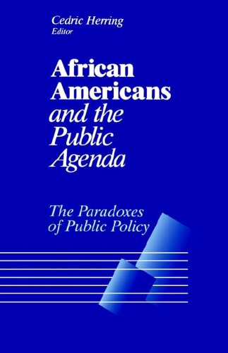 African Americans and the Public Agenda The Paradoxes of Public Policy [Paperback]