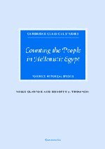 Counting the People in Hellenistic Egypt Volume 2, Historical Studies [Hardcover]