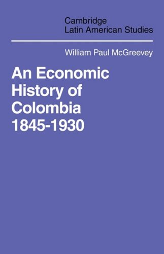 An Economic History of Colombia 18451930 [Paperback]