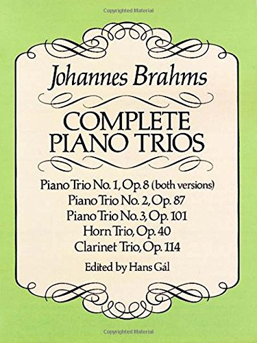 Complete Piano Trios (dover Chamber Music Scores) [Paperback]