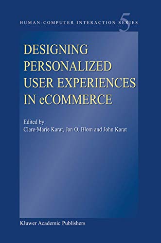 Designing Personalized User Experiences in eCommerce [Paperback]