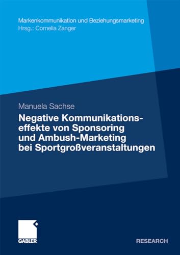 Negative Kommunikationseffekte von Sponsoring und Ambush-Marketing bei Sportgro [Paperback]