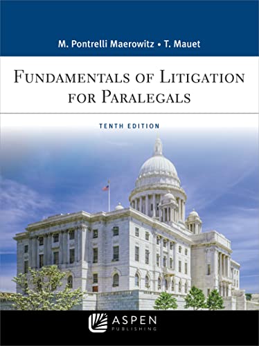 Fundamentals of Litigation for Paralegals [Hardcover]