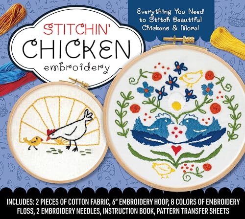 Stitchin Chicken Embroidery Kit          [TRADE PAPER         ]