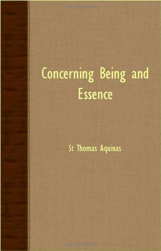 Concerning Being and Essence [Paperback]