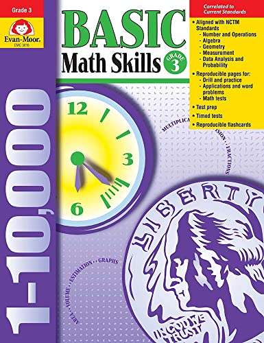 Basic Math Skills, Grade 3 [Paperback]