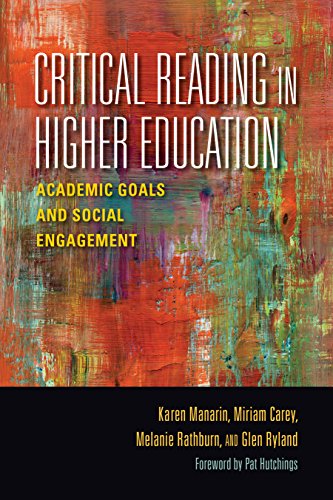 Critical Reading in Higher Education Academic Goals and Social Engagement [Hardcover]