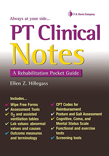 PT Clinical Notes: A Rehabilitation Pocket Guide [Spiral bound]