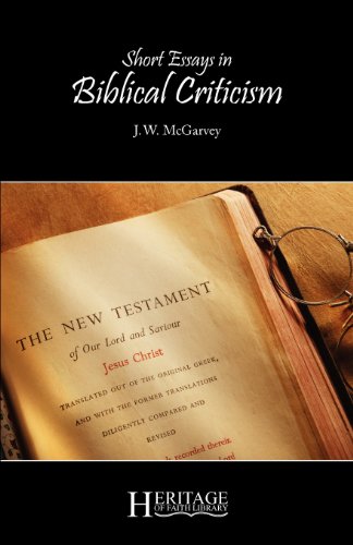 Short Essays In Biblical Criticism [Paperback]