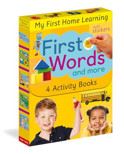 First Words and More: 4 Activity Book Boxed Set with Stickers: My Day; My World; [Paperback]