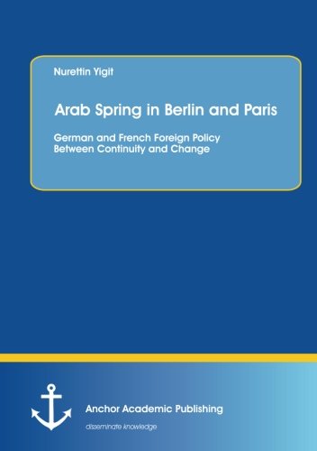 Arab Spring In Berlin And Paris German And French Foreign Policy Beteen Contin [Paperback]