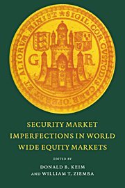 Security Market Imperfections in Worldide Equity Markets [Hardcover]