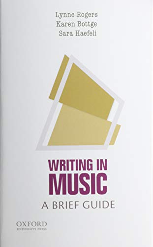 Writing in Music: A Brief Guide [Paperback]