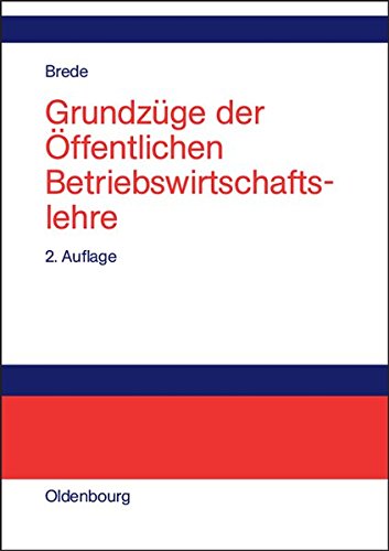 Grundz|ge Der Vffentlichen Betriebsirtschaftslehre [Hardcover]