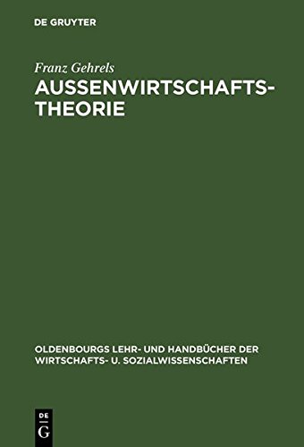 Auenirtschaftstheorie [Hardcover]