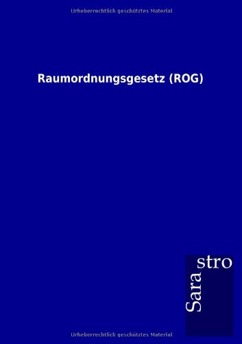 Raumordnungsgesetz [Paperback]