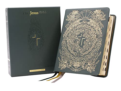 The Jesus Bible Artist Edition, NIV, Genuine Leather, Calfskin, Green, Limited E [Leather / fine bindi]