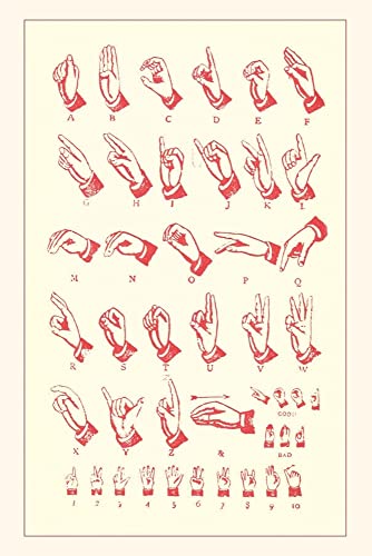 Vintage Journal Sign Language Alphabet