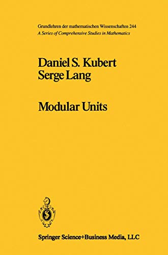 Modular Units [Paperback]