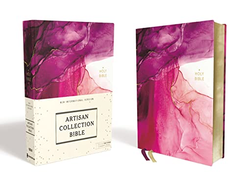 NIV, Artisan Collection Bible, Cloth over Board, Pink, Art Gilded Edges, Red Let [Hardcover]