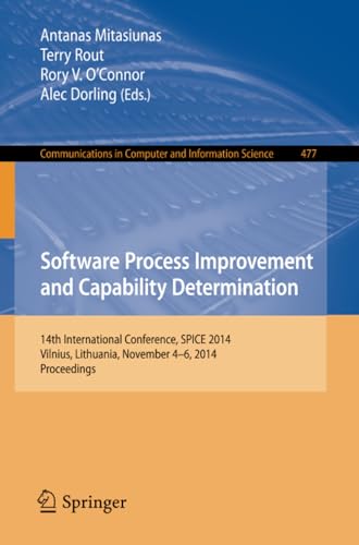 Softare Process Improvement and Capability Determination 14th International Co [Paperback]