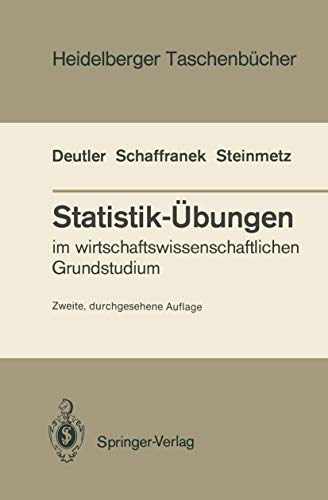 Statistik-bungen im irtschaftsissenschaftlichen Grundstudium [Paperback]