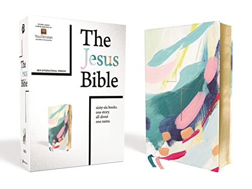 The Jesus Bible Artist Edition, NIV, Leathersoft, Multi-color/Teal, Comfort Prin [Leather / fine bindi]