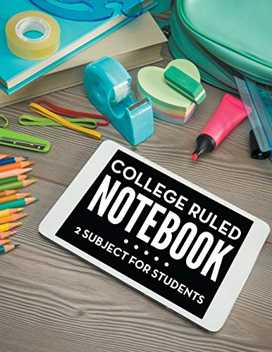 College Ruled Notebook 2 Subject For Students [Paperback]