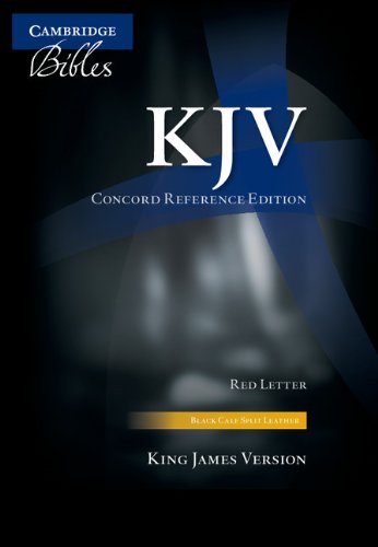 KJV Concord Reference Edition Black Calf Split Leather KJ563:XR [Leather / fine bindi]