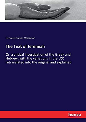 Text of Jeremiah [Paperback]