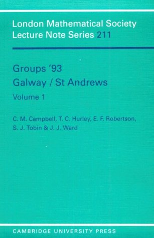 Groups '93 Galay/St Andres Volume 1 [Paperback]