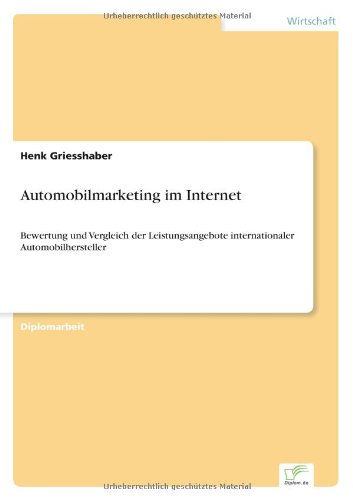 Automobilmarketing Im Internet [Paperback]