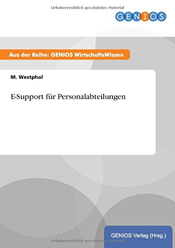 E-Support Fr Personalabteilungen (german Edition) [Paperback]