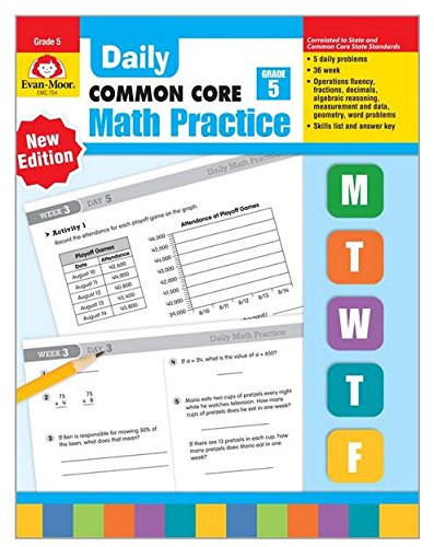 Daily Math Practice, Grade 5 [Paperback]