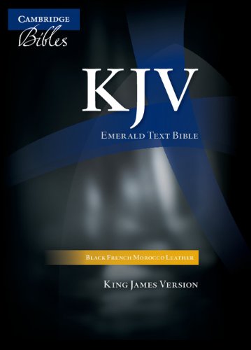 KJV Emerald Text Edition Black French Morocco Leather [Leather / fine bindi]