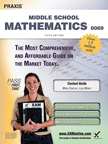 Praxis II Middle School Mathematics 0069 Teacher Certification Study Guide Test  [Paperback]