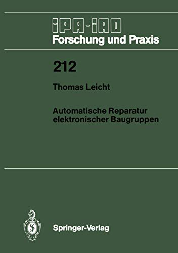 Automatische Reparatur elektronischer Baugruppen [Paperback]