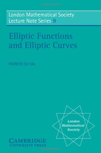 Elliptic Functions and Elliptic Curves [Paperback]