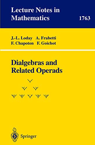 Dialgebras and Related Operads [Paperback]