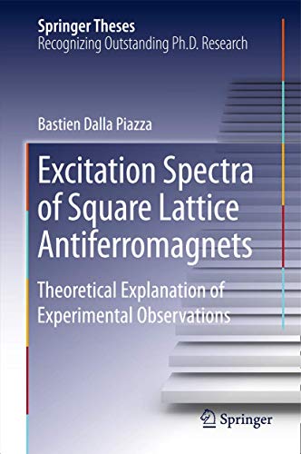 Excitation Spectra of Square Lattice Antiferromagnets: Theoretical Explanation o [Hardcover]