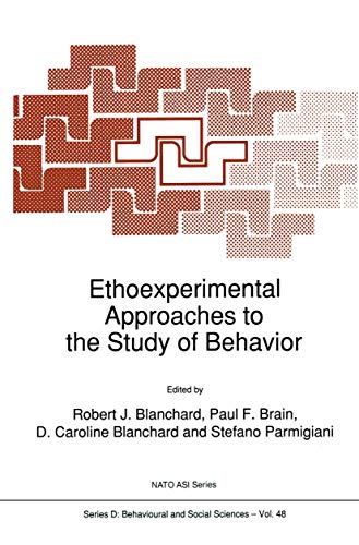 Ethoexperimental Approaches to the Study of Behavior [Paperback]