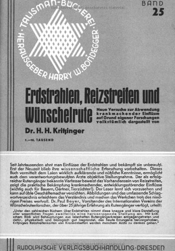 Erdstrahlen, Reizstreifen Und Wnschelrute (german Edition) [Paperback]