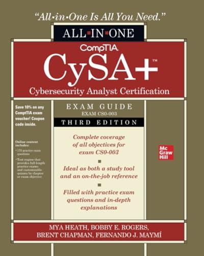 CompTIA CySA+ Cybersecurity Analyst Certification All-in-One Exam Guide, Third E [Paperback]