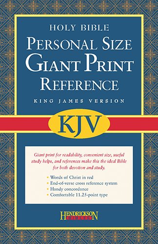 Personal Size Giant Print Reference Bible-Kjv [Leather Bound]