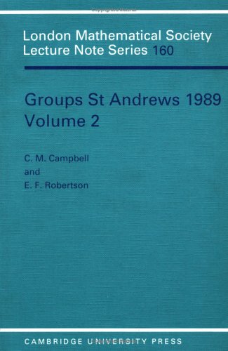 Groups St Andres 1989 Volume 2 [Paperback]