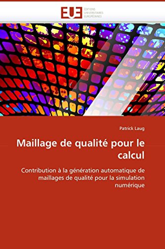 Maillage De Qualit Pour Le Calcul Contribution  La Gnration Automatique De  [Paperback]